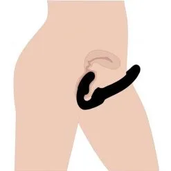 EDC Strapless Voorbind Dildo - Zwart -Sex Toys winkel Strapless Voorbind Dildo Zwart 5