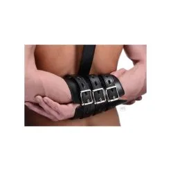 EDC Strict Arm Binder Bovenarm-bondage Harnas Met Boeien -Sex Toys winkel Strict Arm Binder Bovenarm bondage Harnas Met Boeien 3