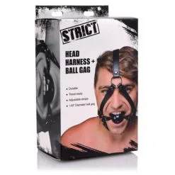 Strict - Hoofd Harnas Met Ballgag -Sex Toys winkel Strict Hoofd Harnas Met Ballgag 4