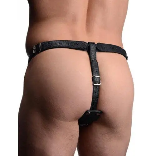 EDC Strict Taille Riemen Harnas Met Cockring En Buttplug - Zwart 5 EDC Strict Taille Riemen Harnas Met Cockring En Buttplug - Zwart - Afbeelding 5