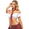 Teacher's Pet Stropdas Sexy Schoolmeisje - Rood