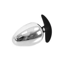 Kiotos Steel Sucker RVS Buttplug BIG-S 60 Mm Met Siliconen Voetje/handvat -Sex Toys winkel Sucker RVS Buttplug BIG S 60 mm met siliconen voetjehandvat 3