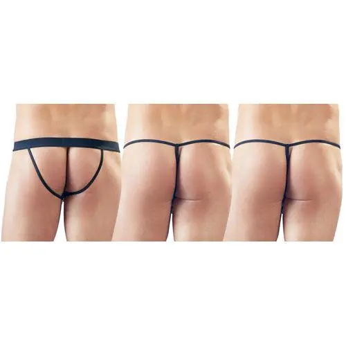 Svenjoyment 3-Delige Wetlook String Set 2 Svenjoyment 3-Delige Wetlook String Set - Afbeelding 2