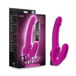 Temptasia Estella Vibrerende Strapless Strap-on - Roze -Sex Toys winkel Temptasia Estella Vibrerende Strapless Strap on Roze 3