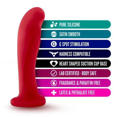 Temptasia Jezebel Dildo - Rood 5 Temptasia Jezebel Dildo - Rood - Afbeelding 5