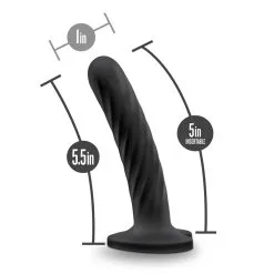 Temptasia Twist Dildo - Zwart -Sex Toys winkel Temptasia Twist Dildo zwart 5