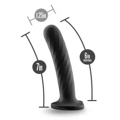 Temptasia Twist Dildo - Zwart -Sex Toys winkel Temptasia Twist Dildo zwart 6