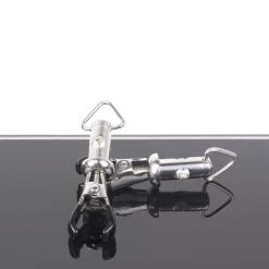 Kiotos Steel Tepelklemmen Met 3 Swarovski Kristalletjes