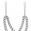 Rimba Bondage Play Tepelklemmen Met Dubbele Ketting