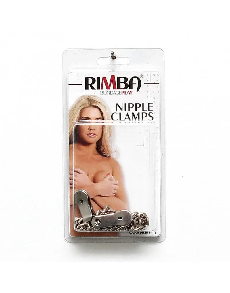 Rimba Bondage Play Tepelklemmen Met Ketting 2 Rimba Bondage Play Tepelklemmen Met Ketting - Afbeelding 2