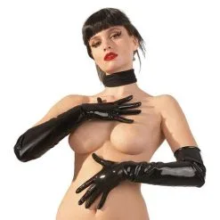 The Latex Collection - Lange Latex Handschoenen - Zwart