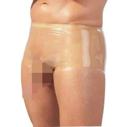 The Latex Collection - Latex Boxer Met Penissleeve - Transparant