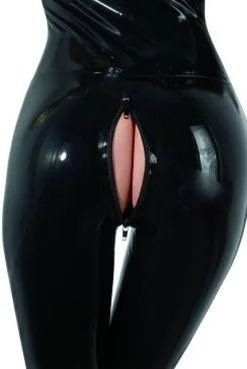 The Latex Collection - Latex Catsuit Met Ritsen - Zwart 8 The Latex Collection - Latex Catsuit Met Ritsen - Zwart -Sex Toys winkel The Latex Collection Latex Catsuit Met Ritsen zwart 3