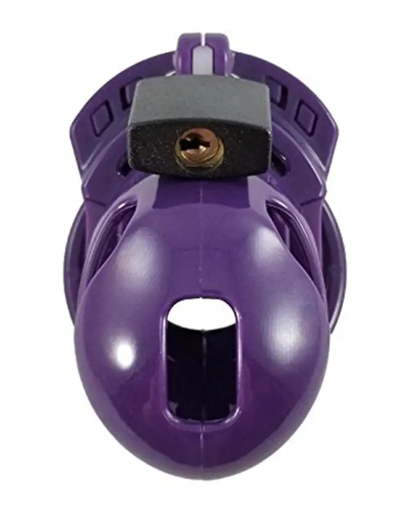 The Vice - Kuisheidskooi - Peniskooi - Chastity Cage - Paars - Verkrijgbaar In Maten Mini Standaard En Plus 5 The Vice - Kuisheidskooi - Peniskooi - Chastity Cage - Paars - Verkrijgbaar In Maten Mini Standaard En Plus - Afbeelding 5