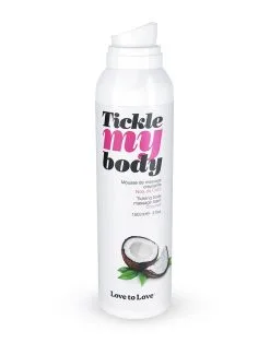 Love To Love Tickle My Body Massagemousse - Coconut 6 Love To Love Tickle My Body Massagemousse - Coconut -Sex Toys winkel Tickle my body Massagemousse Coconut 3