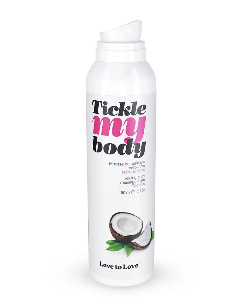 Love To Love Tickle My Body Massagemousse - Coconut 3 Love To Love Tickle My Body Massagemousse - Coconut - Afbeelding 3