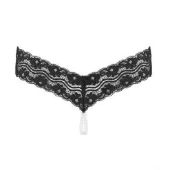 Underneath -Mira String Met Open Kruisje En Parelketting
