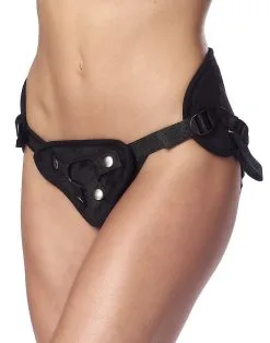Rimba Bondage Play Verstelbaar Strap-on Harnas - Zwart -Sex Toys winkel Verstelbaar strap on harnas zwart 3