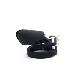 Kiotos Verstelbare Kuisheidskooi Van Siliconen - Zwart -Sex Toys winkel Verstelbare kuisheidskooi van siliconen zwart 4