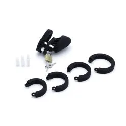 Kiotos Verstelbare Kuisheidskooi Van Siliconen - Zwart -Sex Toys winkel Verstelbare kuisheidskooi van siliconen zwart 7