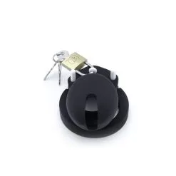 Kiotos Verstelbare Kuisheidskooi Van Siliconen - Zwart -Sex Toys winkel Verstelbare kuisheidskooi van siliconen zwart 8