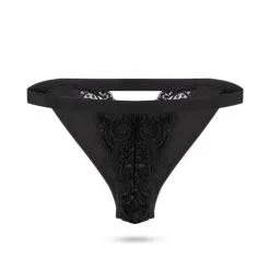 Pantyrebel Vibrerend Tanga Slipje Van Kant - Zwart -Sex Toys winkel Vibrerend tanga slipje van kant zwart 7