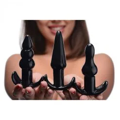 EDC Vibrerende Buttplug Set - Driedelig -Sex Toys winkel Vibrerende Buttplug Set Driedelig 3