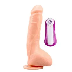 CHISA Vibrerende Dildo Met Zuignap En Afstandsbediening - Lichte Huidskleur