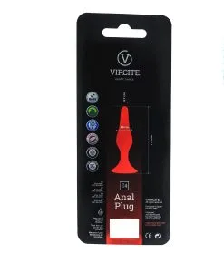 Virgite - Buttplug Met Zuignap 11,5 Cm - Paars -Sex Toys winkel Virgite Buttplug Met Zuignap 115 cm Paars 3 scaled