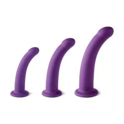 Virgite - Dildo Set Voor Universeel Strap-on Harnas - Paars