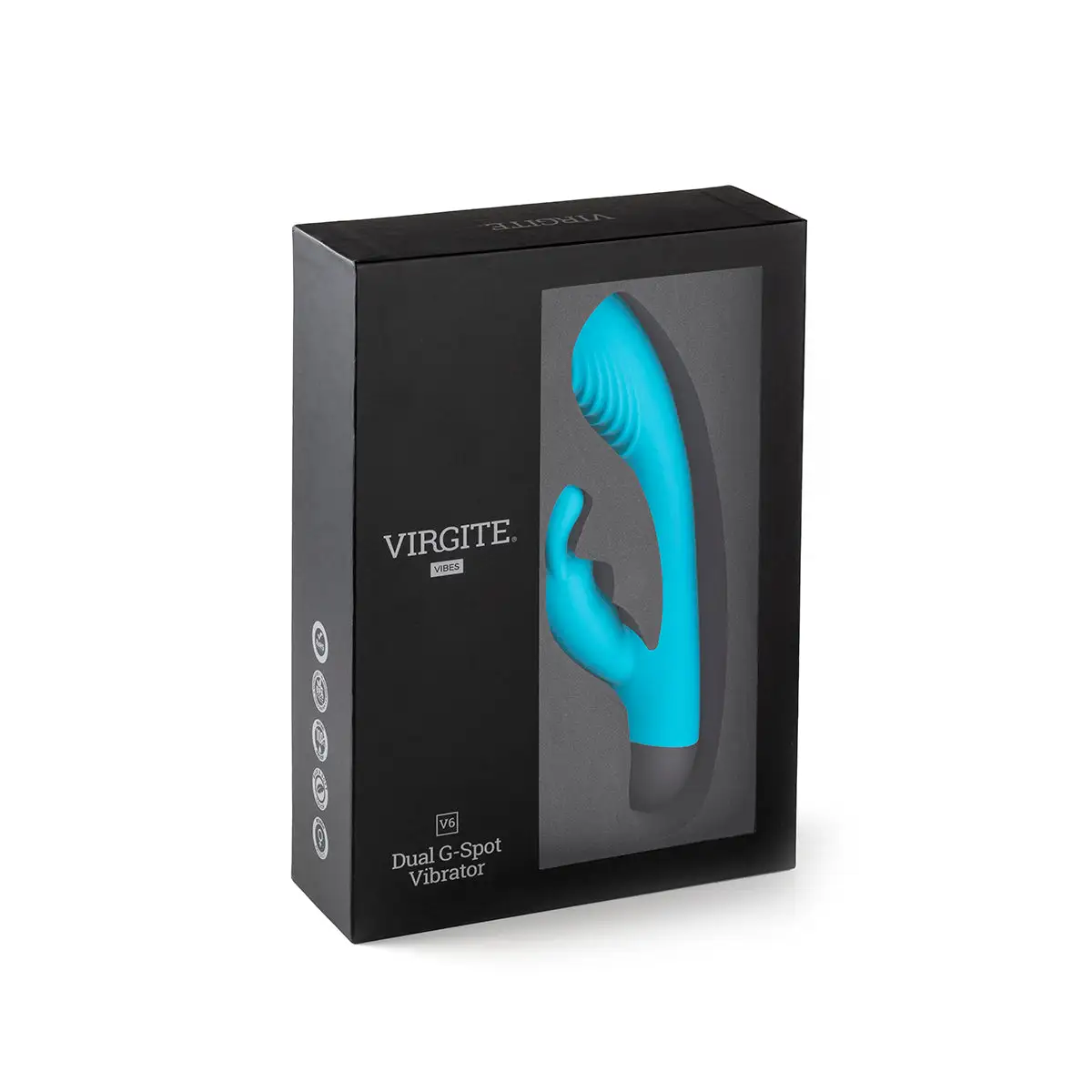 Virgite - Dual G-Spot Vibrator V6 - Turquoise 4 Virgite - Dual G-Spot Vibrator V6 - Turquoise - Afbeelding 4