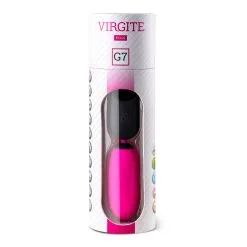Virgite - Oplaadbaar Vibrerend Eitje Met Remote Control G7 - Roze -Sex Toys winkel Virgite Oplaadbaar Vibrerend Eitje met Remote Control G7 roze 3