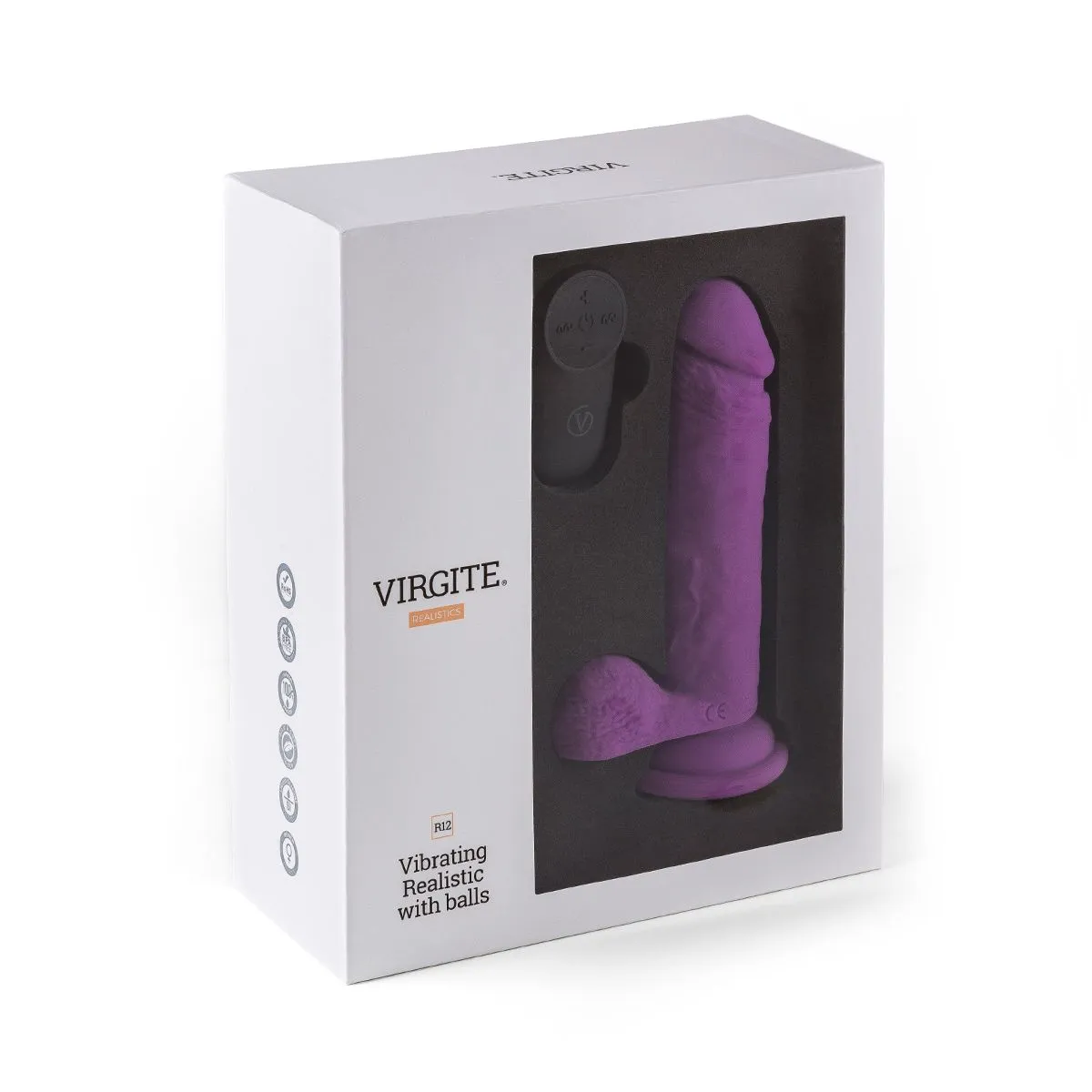Virgite - Realistische Vibrerende Dildo Met Afstandsbediening R12 - Paars 6 Virgite - Realistische Vibrerende Dildo Met Afstandsbediening R12 - Paars - Afbeelding 6