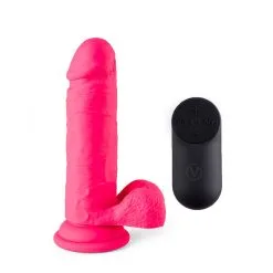 Virgite - Realistische Vibrerende Dildo Met Afstandsbediening R12 - Roze