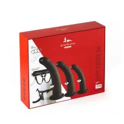 Virgite - Strap-on Harnas Met Dildo Set - Zwart - Maat S/M/L -Sex Toys winkel Virgite Strap on Harnas met dildo set zwart maat SML 9