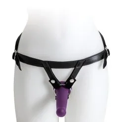 Virgite - Strap-on Harnas Met Paarse Dildo - Maat L -Sex Toys winkel Virgite Strap on Harnas met paarse dildo maat L 7