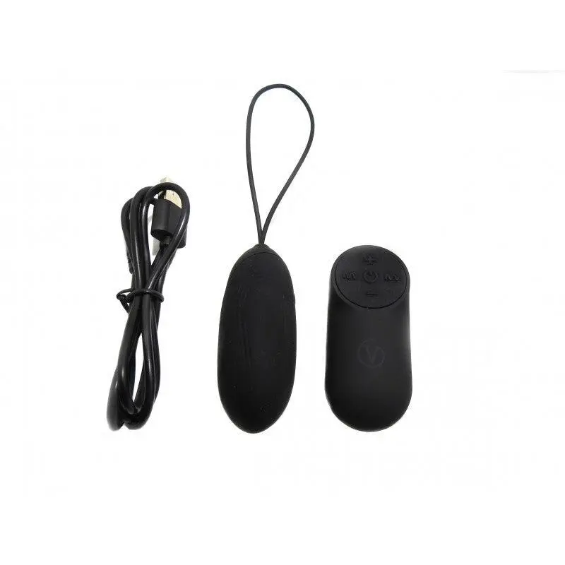 Virgite - Vibrerend Eitje Oplaadbaar Met Draadloze Afstandsbediening G3 - Zwart 2 Virgite - Vibrerend Eitje Oplaadbaar Met Draadloze Afstandsbediening G3 - Zwart - Afbeelding 2