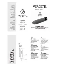 Virgite - Vibrerende En Oplaadbare Bullet Vibrator V3 - Zwart -Sex Toys winkel Virgite Vibrerende En oplaadbare Bullet Vibrator V3 Zwart 6