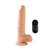 Virgite - Vibrerende En Stotende Dildo Met Remote R14 - Lichte Huidskleur