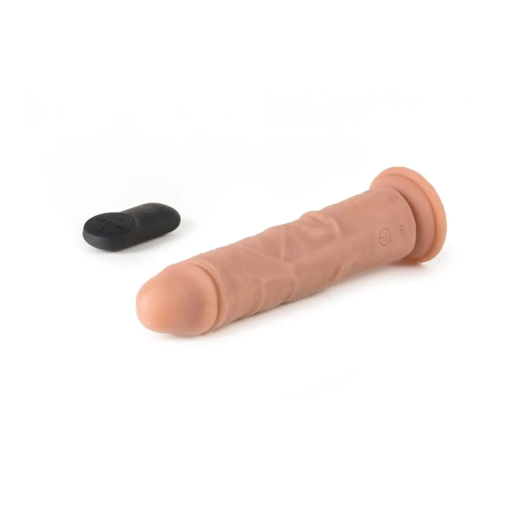 Virgite - Roterende Vibrerende Dildo Van 19 Cm Met Afstandsbediening - Lichte Huidskleur 4 Virgite - Roterende Vibrerende Dildo Van 19 Cm Met Afstandsbediening - Lichte Huidskleur - Afbeelding 4