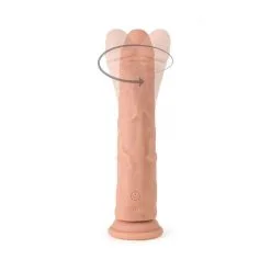 Virgite - Roterende Vibrerende Dildo Van 21 Cm Met Afstandsbediening - Lichte Huidskleur