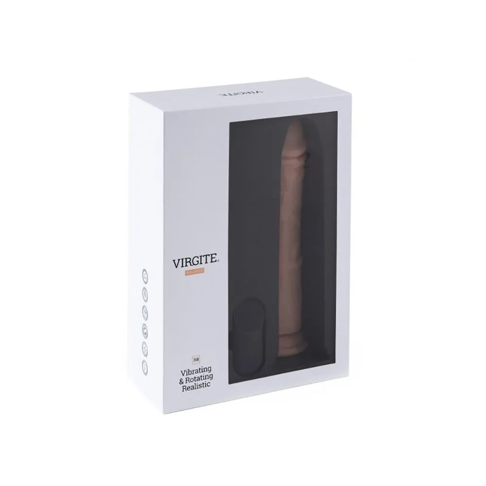 Virgite - Roterende Vibrerende Dildo Van 21 Cm Met Afstandsbediening - Lichte Huidskleur 6 Virgite - Roterende Vibrerende Dildo Van 21 Cm Met Afstandsbediening - Lichte Huidskleur - Afbeelding 6