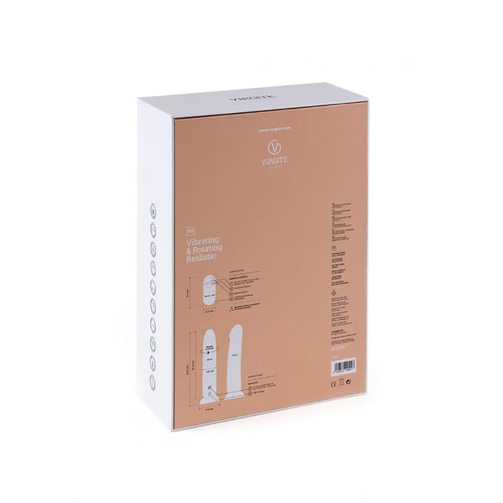 Virgite - Roterende Vibrerende Dildo Van 21 Cm Met Afstandsbediening - Lichte Huidskleur 7 Virgite - Roterende Vibrerende Dildo Van 21 Cm Met Afstandsbediening - Lichte Huidskleur - Afbeelding 7