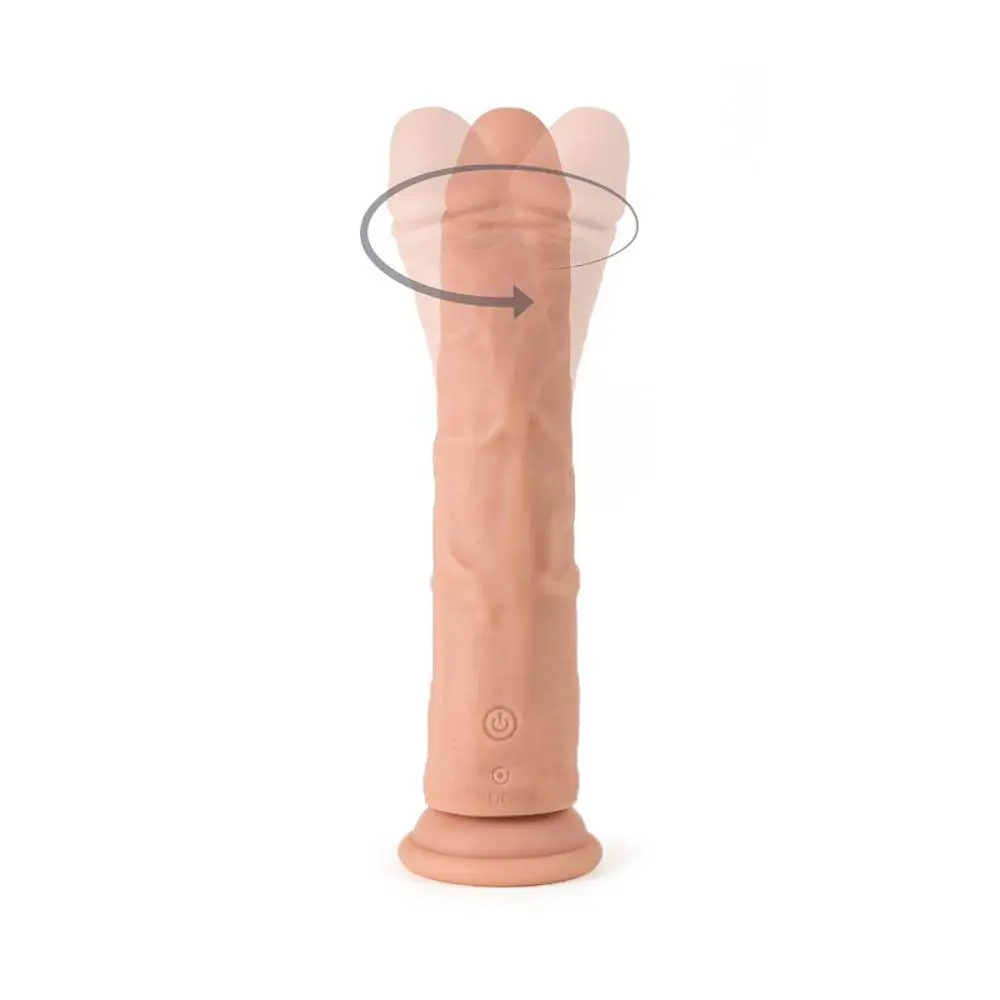 Virgite - Roterende Vibrerende Dildo Van 21 Cm Met Afstandsbediening - Lichte Huidskleur 1 Virgite - Roterende Vibrerende Dildo Van 21 Cm Met Afstandsbediening - Lichte Huidskleur