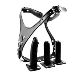 Kiotos Leather Voorbind Slip Van Leer Met Verwisselbare Dildo's -Sex Toys winkel Voorbind slip van leer met verwisselbare dildos 4 scaled