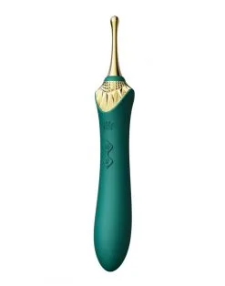 Zalo - Clitoris Pinpoint Vibrator Bess Met Extra Opzetstukken - Smaragd Groen