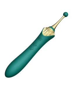 Zalo - Clitoris Pinpoint Vibrator Bess Met Extra Opzetstukken - Smaragd Groen -Sex Toys winkel ZALO Clitoris Pinpoint Vibrator Bess met extra opzetstukken smaragd groen 4