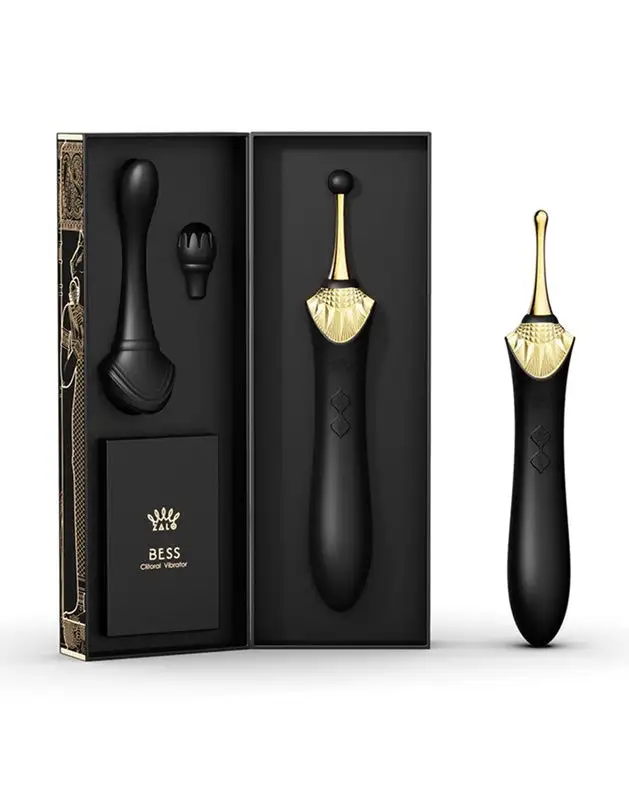 Zalo - Clitoris Pinpoint Vibrator Bess Met Extra Opzetstukken - Zwart 10 Zalo - Clitoris Pinpoint Vibrator Bess Met Extra Opzetstukken - Zwart - Afbeelding 10
