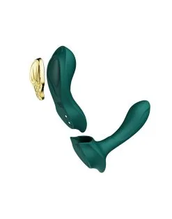 Zalo - Draagbare Panty Vibrator (voor In Een Slipje) Met Afstandsbediening - Groen -Sex Toys winkel ZALO Draagbare Panty Vibrator voor in een slipje met afstandsbediening groen 5