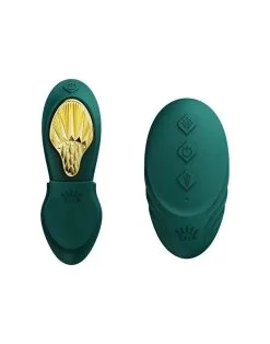 Zalo - Draagbare Panty Vibrator (voor In Een Slipje) Met Afstandsbediening - Groen -Sex Toys winkel ZALO Draagbare Panty Vibrator voor in een slipje met afstandsbediening groen 7